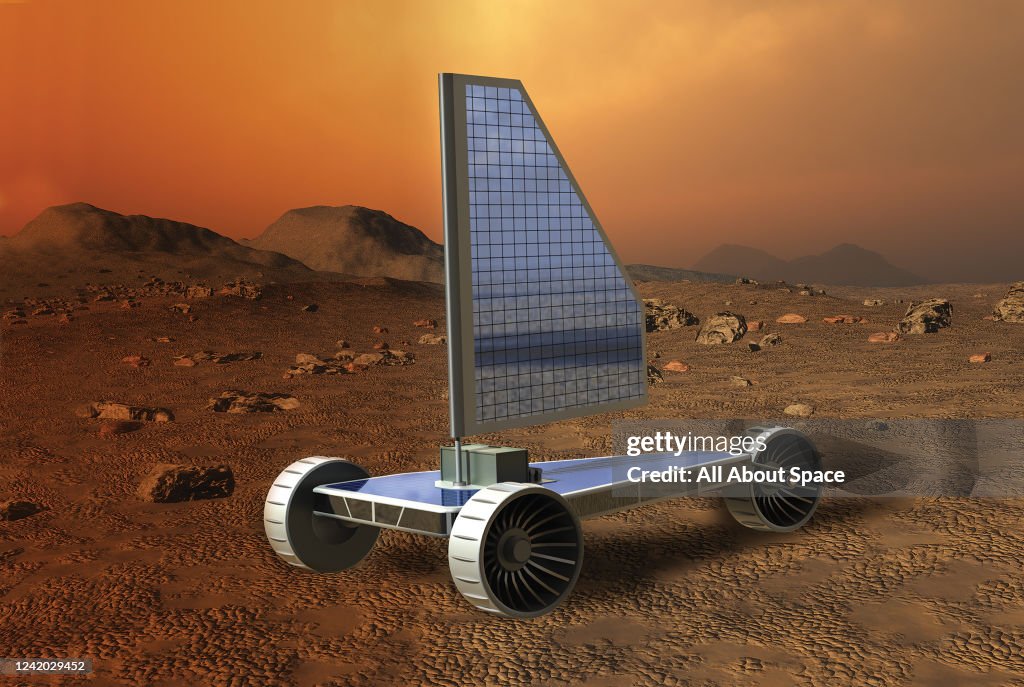 Sail-powered Rover Illustration