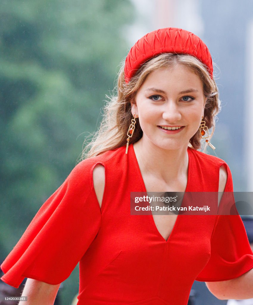 King Philippe And Queen Mathilde Of Belgium Attend National Day