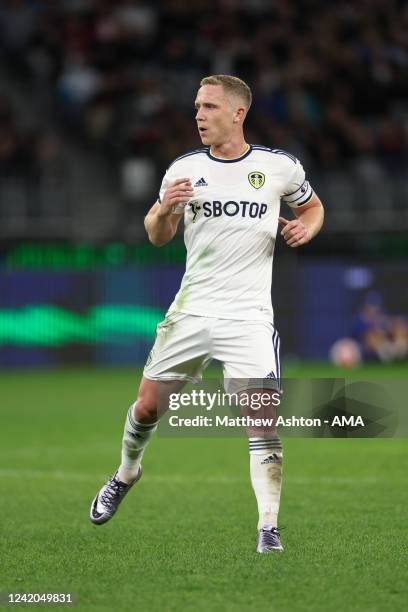 Adam Forshaw of Leeds United during the Pre-Season friendly match between Leeds United and Crystal Palace at Optus Stadium on July 22, 2022 in Perth,...