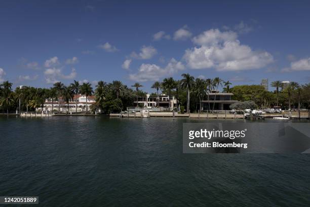 Star Island, the 86-acre private island where Citadel Enterprise Americas LLC Chief Executive Officer Ken Griffin purchased property, in Miami,...