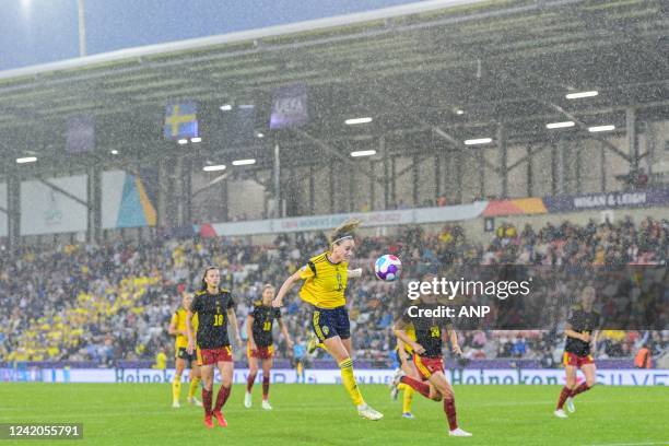 Kosovare Asllani of Sweden women during the women's quarterfinal match between Sweden and Belgium on July 21, 2022 in Leigh, England. ANP | Dutch...