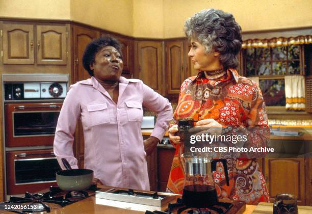 From left is Esther Rolle stars as Florida Evans and Beatrice Arthur as Maude Findlay, in the CBS television series "Maude."