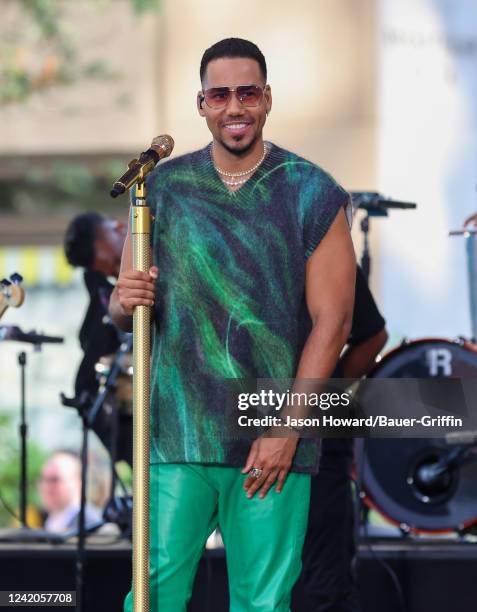 Romeo Santos performs on stage at the Citi Concert Series for the "Today" show at Rockefeller Plaza on July 22, 2022 in New York City.