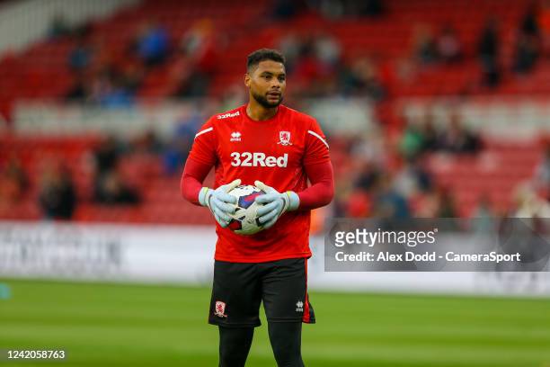 Middlesbroughs Zack Steffen during the Football Friendly match between Middlesbrough and Olympique de Marseille at Riverside Stadium on July 22, 2022...