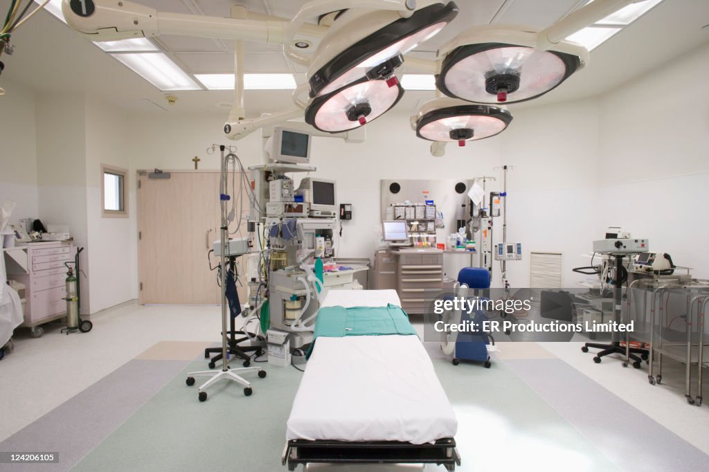 Empty operating room in hospital