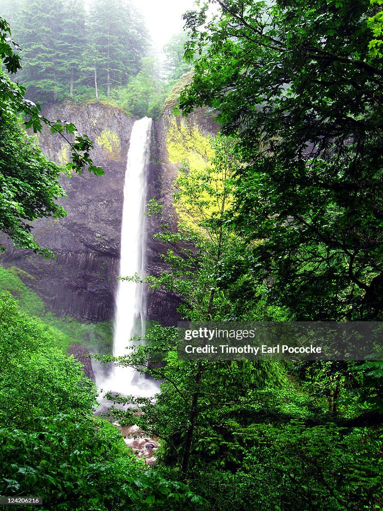 Misty waterfall