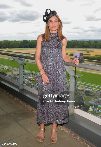 Claire Forlani attends the QIPCO King George Diamond Day at Ascot Racecourse on July 23, 2022 in Ascot, England.