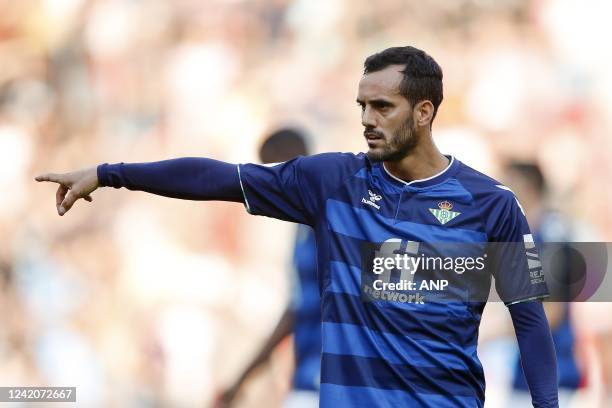 Juan Miguel Jimenez Lopez of Real Betis during the friendly match between PSV Eindhoven and Real Betis at Phillips Stadium on July 23, 2022 in...