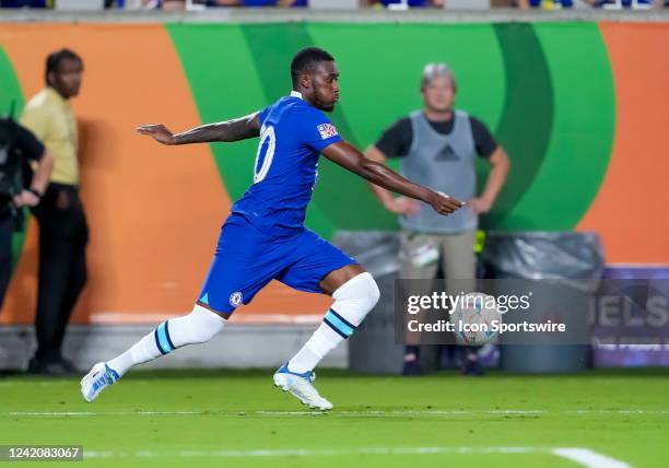Chelsea midfielder Callum Hudson-Odoi during the FC Series soccer match between Arsenal FC and Chelsea FC on July 23 at Camping World Stadium in...