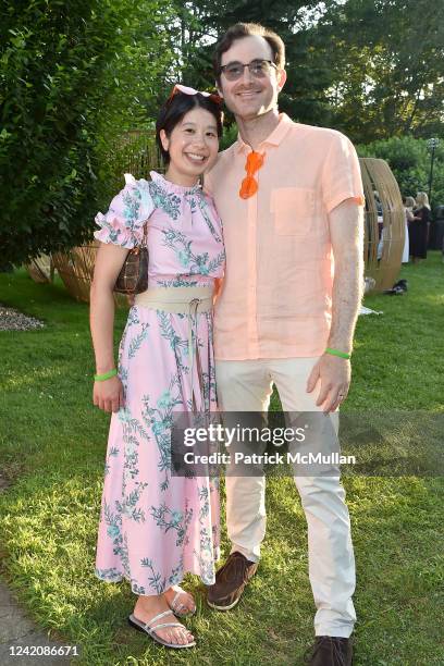 June Halsey and Mark Halsey attend LongHouse Reserve 2022 Summer Benefit on July 23, 2022 at LongHouse Reserve in East Hampton, New York.