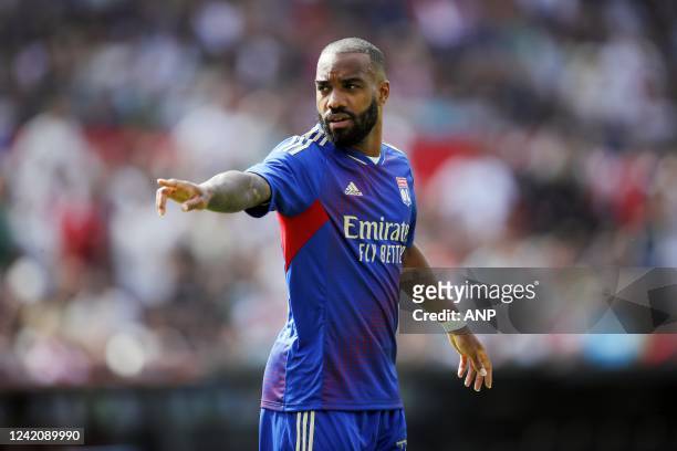 Alexandre Lacazette of Olympique Lyonnais during the friendly match between Feyenoord and Olympique Lyon at Feyenoord Stadium de Kuip on July 24,...