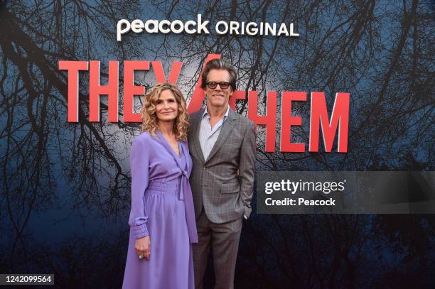 They/Them Premiere Event at LA Outfest on July 24 at the Ace Hotel in California -- Pictured: Kyra Sedgwick, Kevin Bacon --