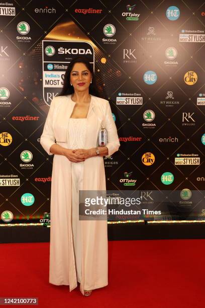 Bollywood actor Simi Garewal during the HT India's Most Stylish Awards 2022" at St Regis, Worli, on July 16, 2022 in Mumbai, India.