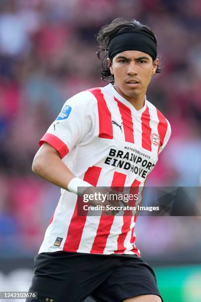 Erick Gutierrez of PSV during the Club Friendly match between PSV v Real Betis Sevilla at the Philips Stadium on July 23, 2022 in Eindhoven...