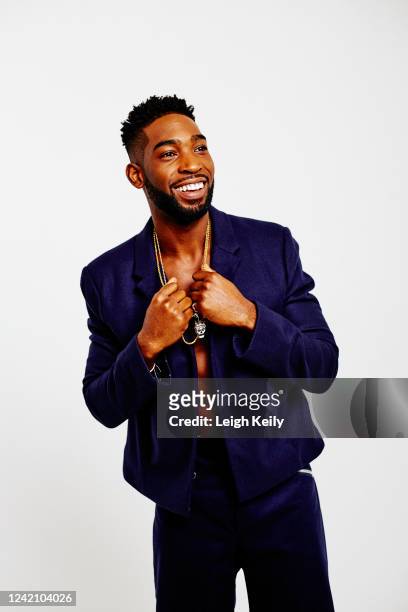 Rapper and tv presenter Tinie Tempah is photographed for JON magazine on April 20, 2016 in London, England.
