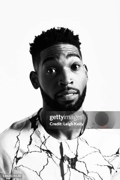 Rapper and tv presenter Tinie Tempah is photographed for JON magazine on April 20, 2016 in London, England.