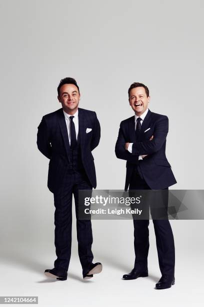 Tv presenters Ant & Dec aka Anthony McPartlin and Declan Donnelly are photographed for JON magazine on January 12, 2016 in London, England.