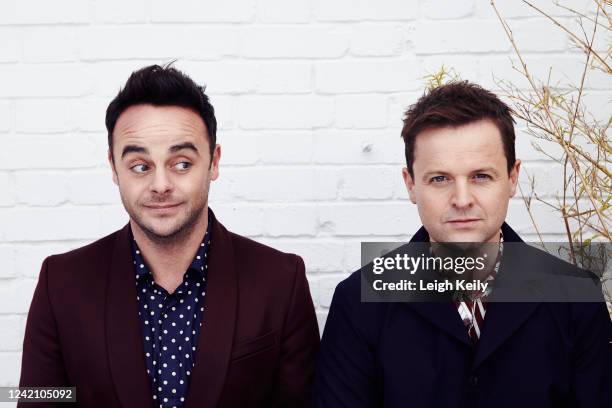 Tv presenters Ant & Dec aka Anthony McPartlin and Declan Donnelly are photographed for JON magazine on January 12, 2016 in London, England.