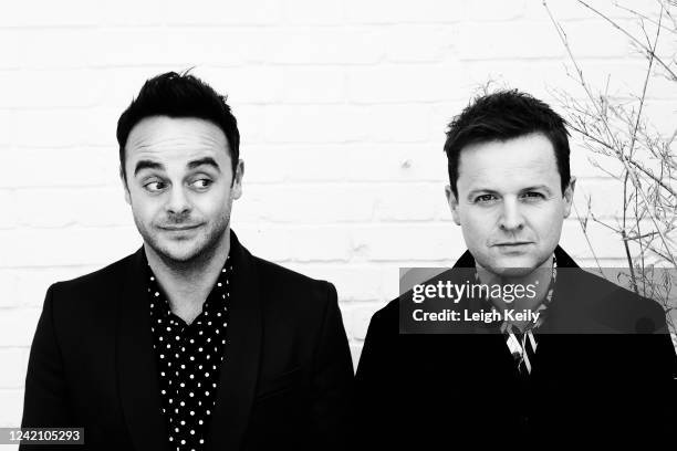 Tv presenters Ant & Dec aka Anthony McPartlin and Declan Donnelly are photographed for JON magazine on January 12, 2016 in London, England.