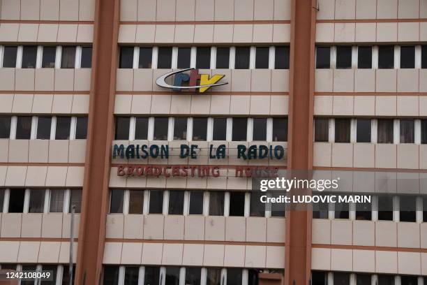 Cameroon's national radio and TV headquarters building is pictured on july 25 in Yaounde.