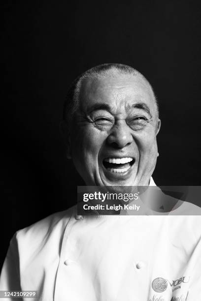 Chef Nobu Matsuhisa is photographed for City A.M Bespoke magazine on October 7, 2016 in London, England.