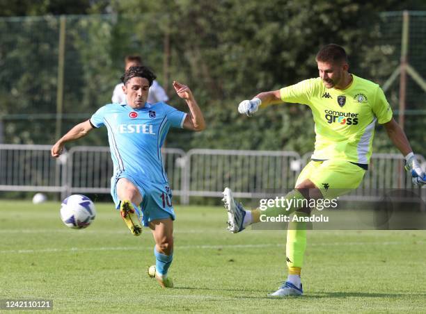 Abdulkadir Omur of Trabzonspor in action during friendly match between Trabzonspor and Empoli within the training camp in Tyrol, Austria on July 25,...