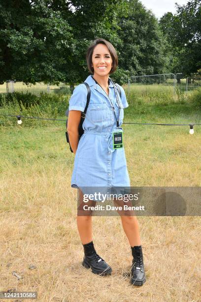 Janette Manrara attends Flackstock Festival 2022, in celebration of Caroline Flack's life, at Englefield House on July 25, 2022 in Reading, England.