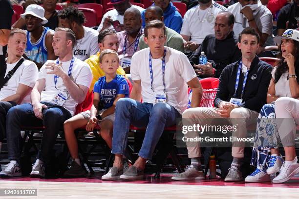 Assistant General Manager for the Golden State Warriors Mike Dunleavy Jr. Attends the game between the Golden State Warriors and San Antonio Spurs...