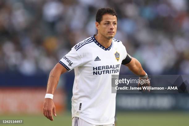 Javier Hernandez of Los Angeles Galaxy during the Major League Soccer match between Los Angeles Galaxy and Atlanta United FC at Dignity Health Sports...