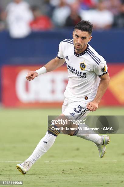Gaston Brugman of Los Angeles Galaxy during the Major League Soccer match between Los Angeles Galaxy and Atlanta United FC at Dignity Health Sports...