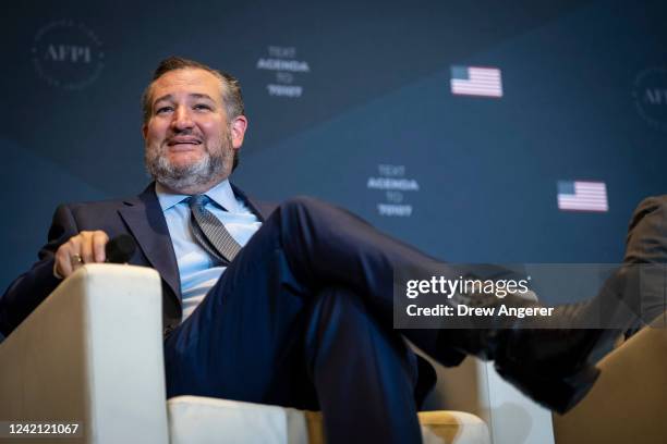 Sen. Ted Cruz speaks during the America First Agenda Summit, at the Marriott Marquis hotel July 26, 2022 in Washington, DC. Former U.S. President...