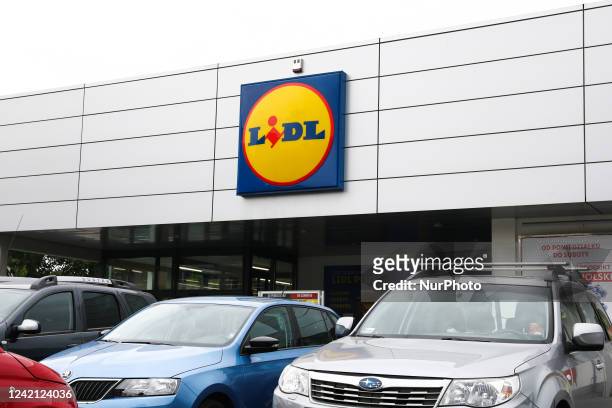 View of the Lidl supermarket in Krakow, Poland on July 26, 2022.
