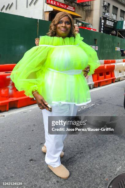 Retta is seen arriving at the "Today" show on July 26, 2022 in New York City.