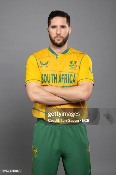 Wayne Parnell of South Africa poses during a portrait session at the Seat Unique Stadium on July 26, 2022 in Bristol, England.