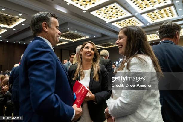 Former Director of National Intelligence and Congressman John Ratcliffe, Chair of the Republican National Committee Ronna McDaniel and Rep. Elise...