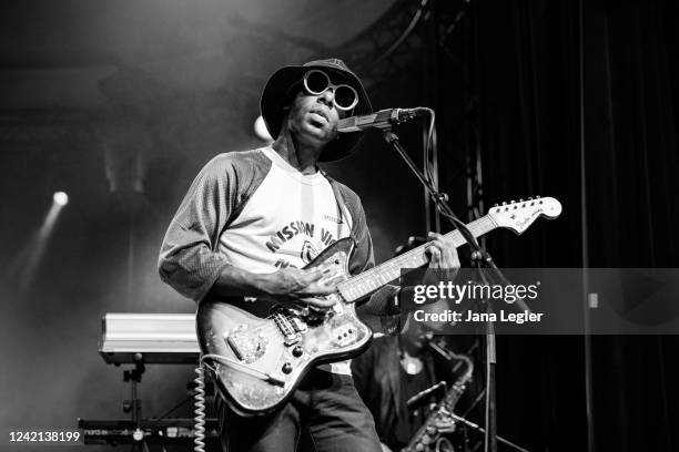 July 26 : American singer Curtis Harding performs live on stage during a concert at the Metropol on July 26, 2022 in Berlin, Germany.