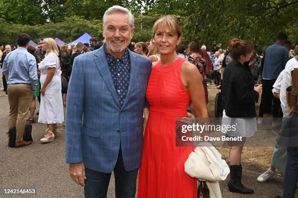 Brian Conley and Anne-Marie Conley attend the press night performance of "Sister Act: The Musical" at St Paul's Centre on July 27, 2022 in London,...