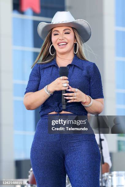 Conciertos de Verano en Telemundo - Chiquis" -- Pictured: Chiquis at the Telemundo Center in Miami, FL on July 29, 2022 --