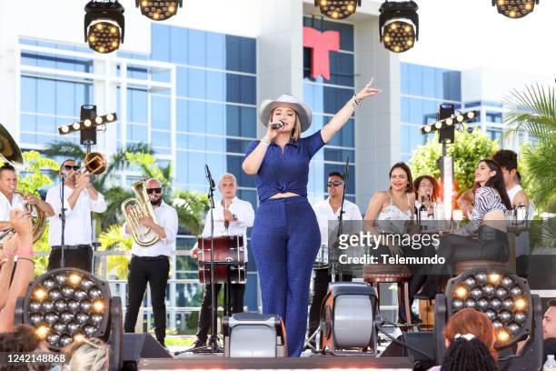 Conciertos de Verano en Telemundo - Chiquis" -- Pictured: Chiquis at the Telemundo Center in Miami, FL on July 29, 2022 --