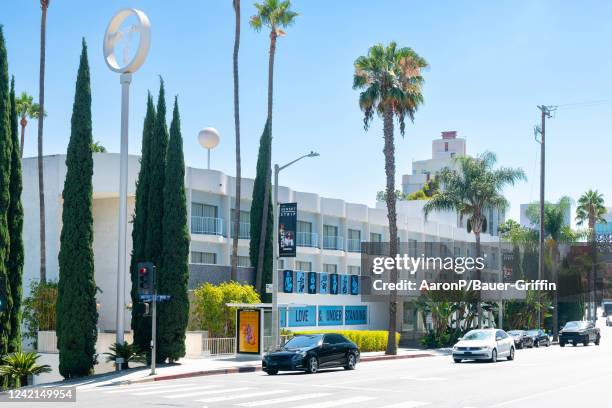 General view of The Standard hotel property on July 27, 2022 in West Hollywood, California. The hotel closed in January 2021.