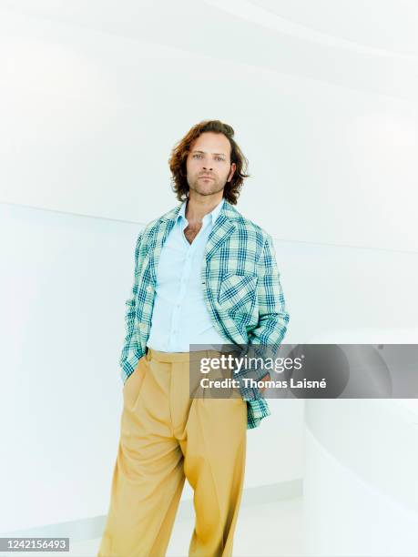Actor Alessandro Borghi poses for a portrait during the 75th Cannes Film Festival, on May 18, 2022 in Cannes, France.