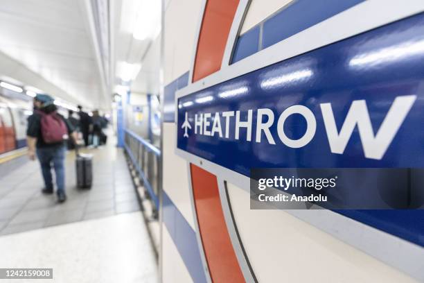 An interior view of Heathrow Airport as the holidaymakers face with an international travel chaos across Europe due to chronic staff shortages in...