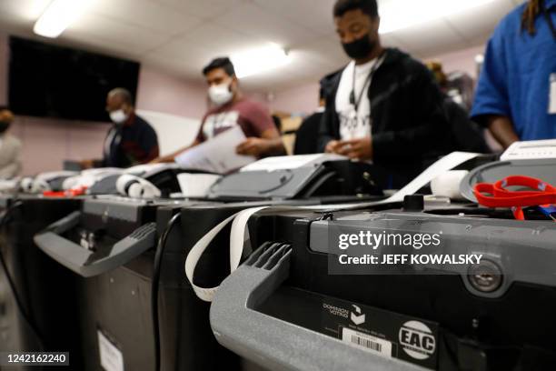 The City of Detroit Department of Elections performs a Public Accuracy Test of their equipment, which is made by Dominion Voting Systems, in advance...