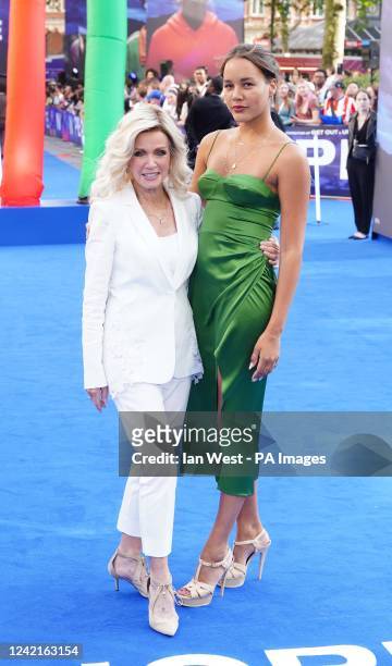 Donna Mills and her daughter Chloe Mills attending the UK premiere of Nope at the Odeon Leicester Square in London. Picture date: Thursday July 28,...