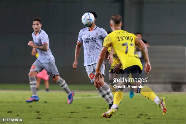 Eden Karzev of Maccabi Netanya in action during UEFA Europa Conference League second qualifying round 2nd leg match between Maccabi Netanya and...