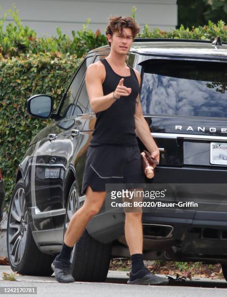 Shawn Mendes is seen on July 28, 2022 in Los Angeles, California.