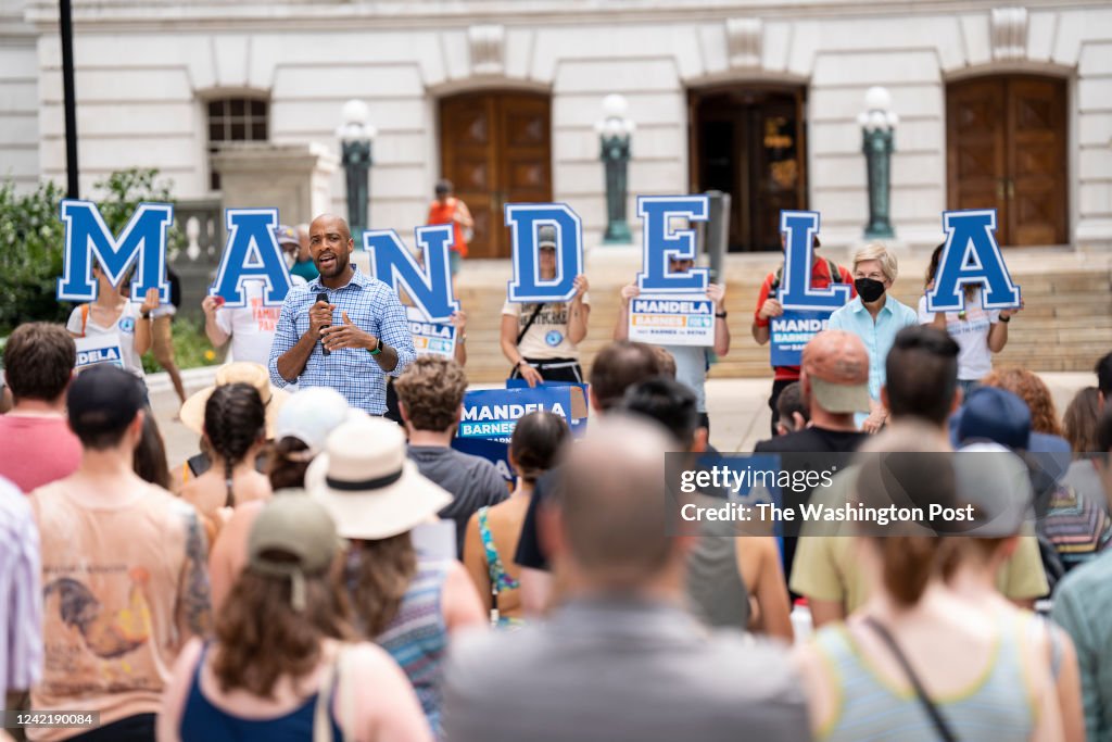 Mandela Barnes Campaign Rally With Sen. Elizabeth Warren in Wisconsin