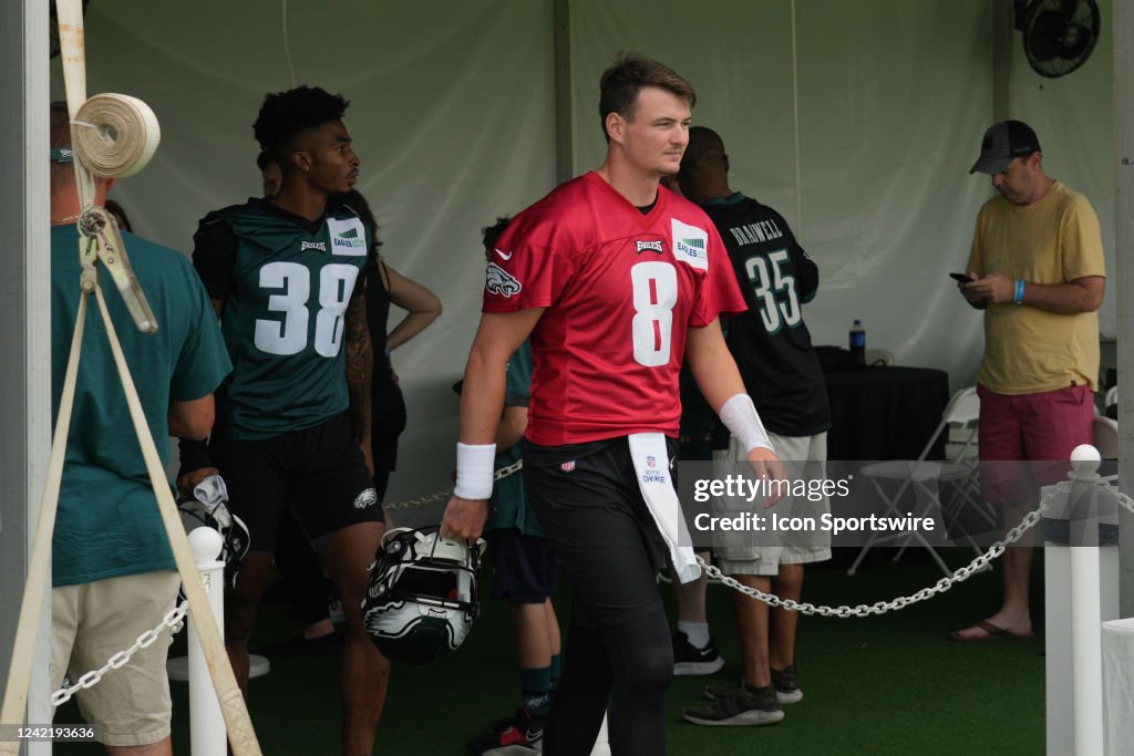 Carson Strong Icon Philadelphia Eagles quarterback Carson Strong participates in... News ...