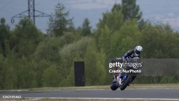 Kohta Nozane JPN Yamaha YZF R1 GRT Yamaha WorlsSBK during the World SuperBike - SBK Prosecco DOC Czech Round 6 - Free Practice and Qualifications on...