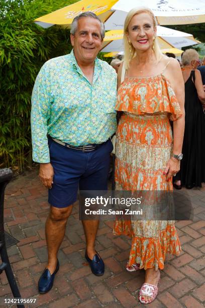 Greg D'Elia and Ruth Miller attend Southampton African American Museum Benefit Party hosted by Jean Shafiroff & Martin Shafiroff & Aisha Christian &...